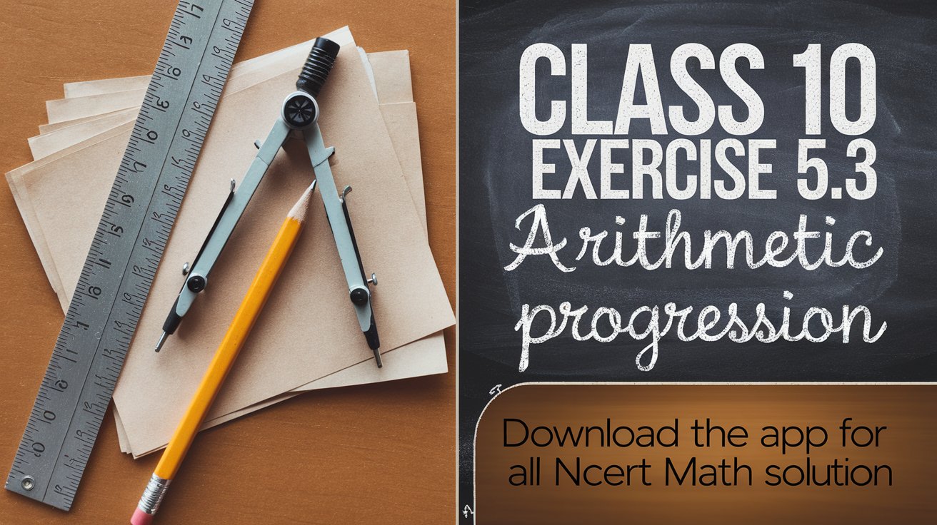 NCERT Math Solutions for Class 10 Maths Chapter 5 Arithmetic Progressions (English Medium) || CBSE Class 10 Maths Chapter 5 Arithmetic Progressions Ex 5.3